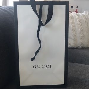 Gucci shopping bag. Fits shoebox, sweater or SLGs